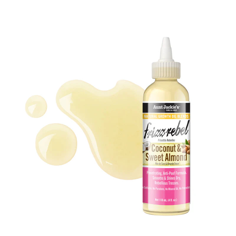 Aunt Jackie's Frizz Rebel Coconut & Sweet Almond Natural Growth Oil Blend