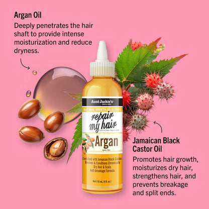 Aunt Jackie's Repair My Hair Argan Natural Growth Oil Blend