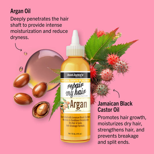 Aunt Jackie's Repair My Hair Argan Natural Growth Oil Blend