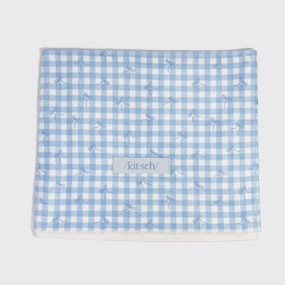 Kitsch XL Hair Towel Wrap - Gingham Blue
