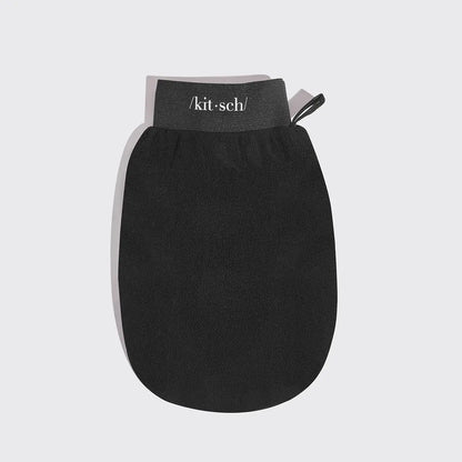 Kitsch Black & Terracotta Exfoliating Gloves 2pc