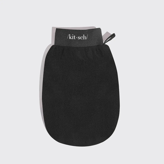 Kitsch Black & Terracotta Exfoliating Gloves 2pc