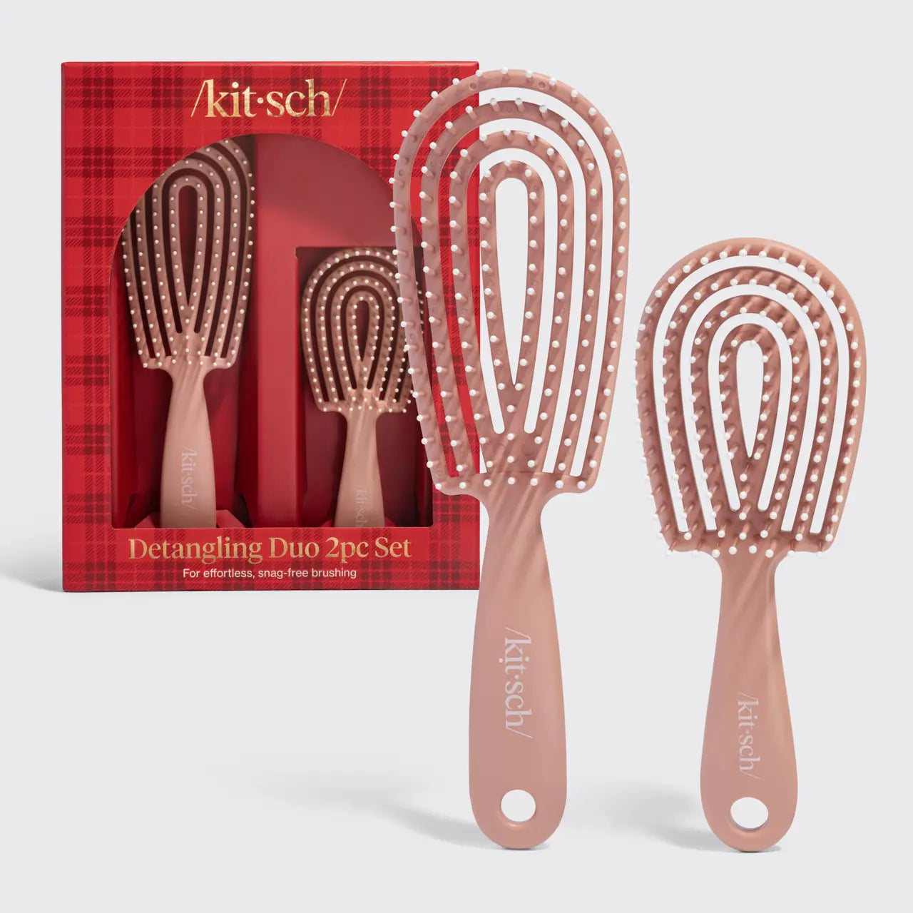 Kitsch Detangling Duo 2pc Set-Terracotta
