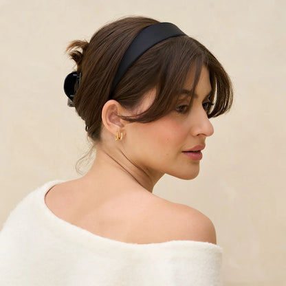 Kitsch Black & Chocolate Satin & Velvet Headbands