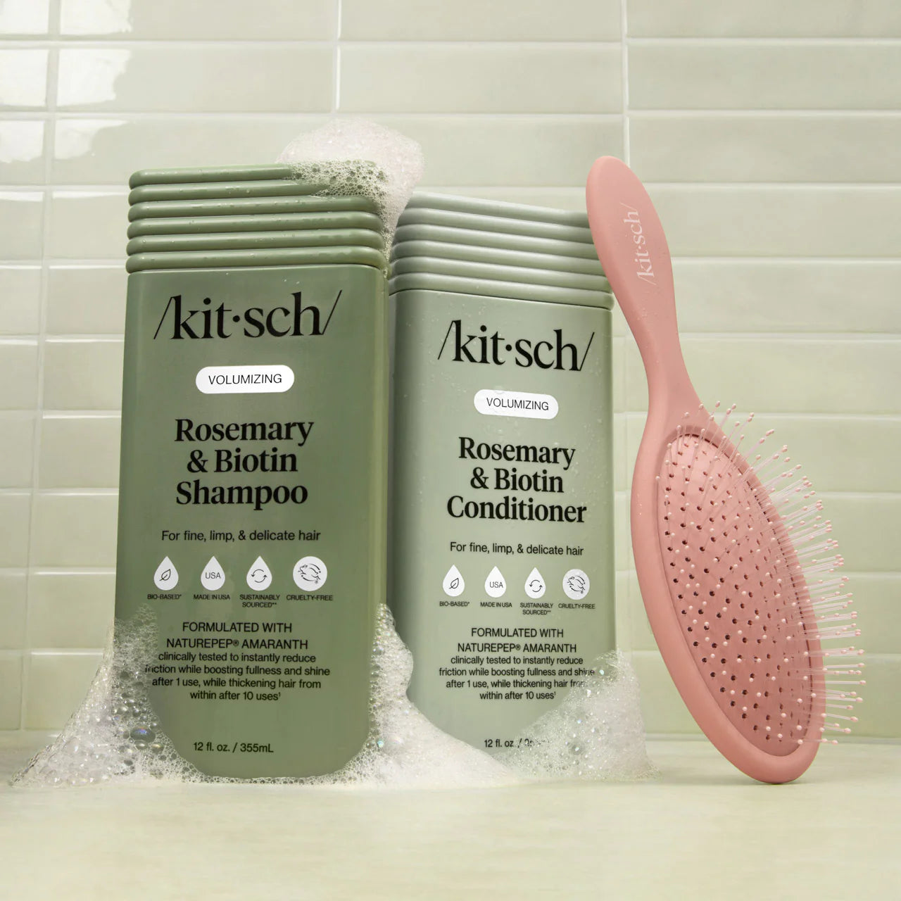 Kitsch Rosemary & Biotin Volumizing Shampoo & Conditioner Combo