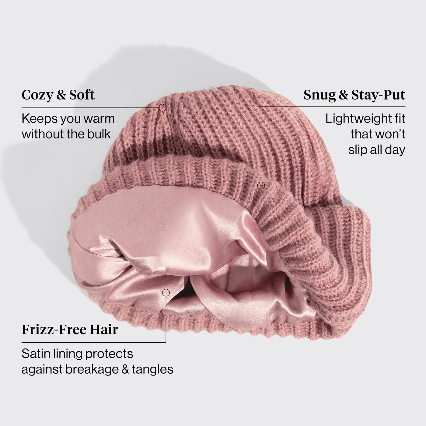 Kitsch Glazey™ Satin-Lined Beanie