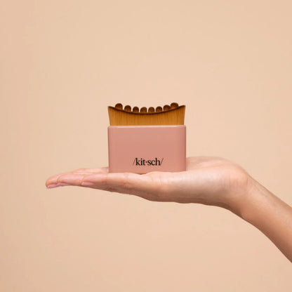 Kitsch Lymphatic Contour Face Brush- Terracotta
