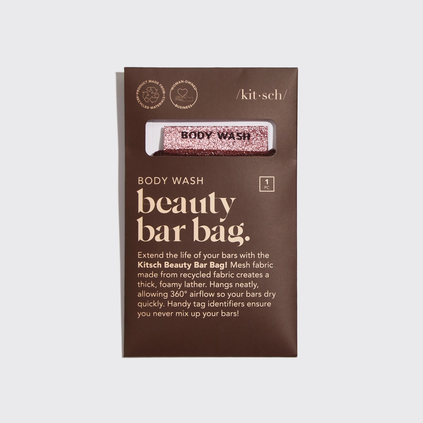 Kitsch Chocolate Body Wash Beauty Bar Bag