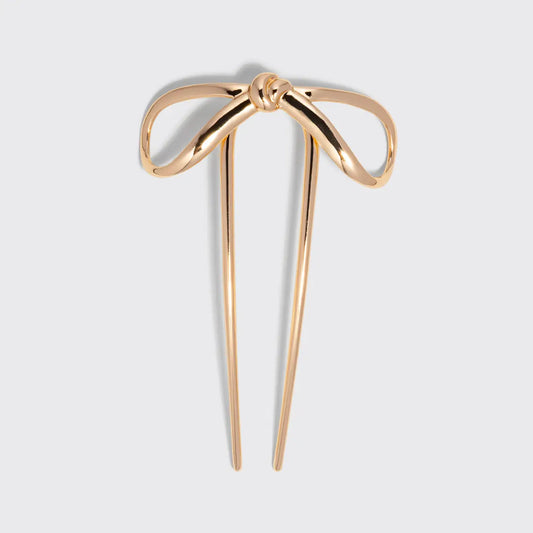 Kitsch Mini Metal Bow French Hair Pin