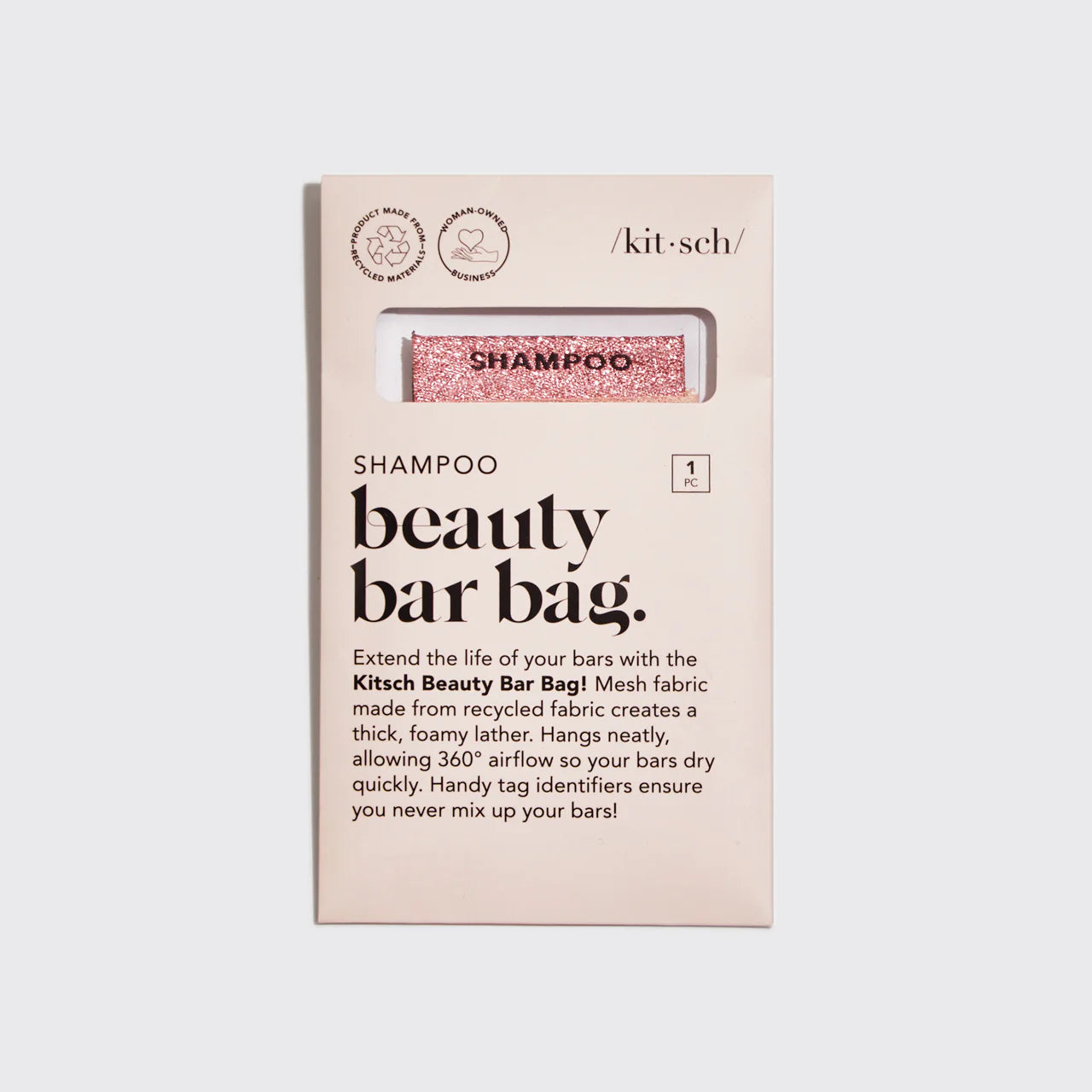 Kitsch Blush Shampoo Beauty Bar Bag