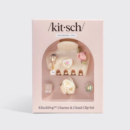 Kitsch Kitschpop™️ Cloud Clip 7pc Set Vintage - Pearlized Cream