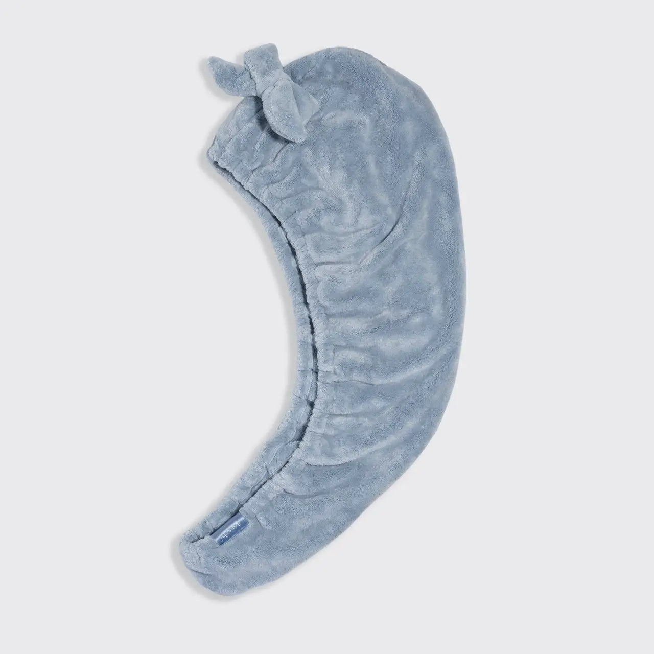 Kitsch Plush Microfiber Hair Towel Turban with Bow- Coastal Blue