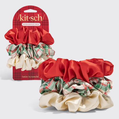 Kitsch Holiday Scrunchies 3pc Set- Multi-Colour