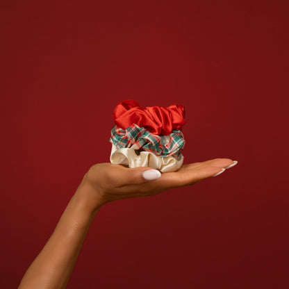 Kitsch Holiday Scrunchies 3pc Set- Multi-Colour