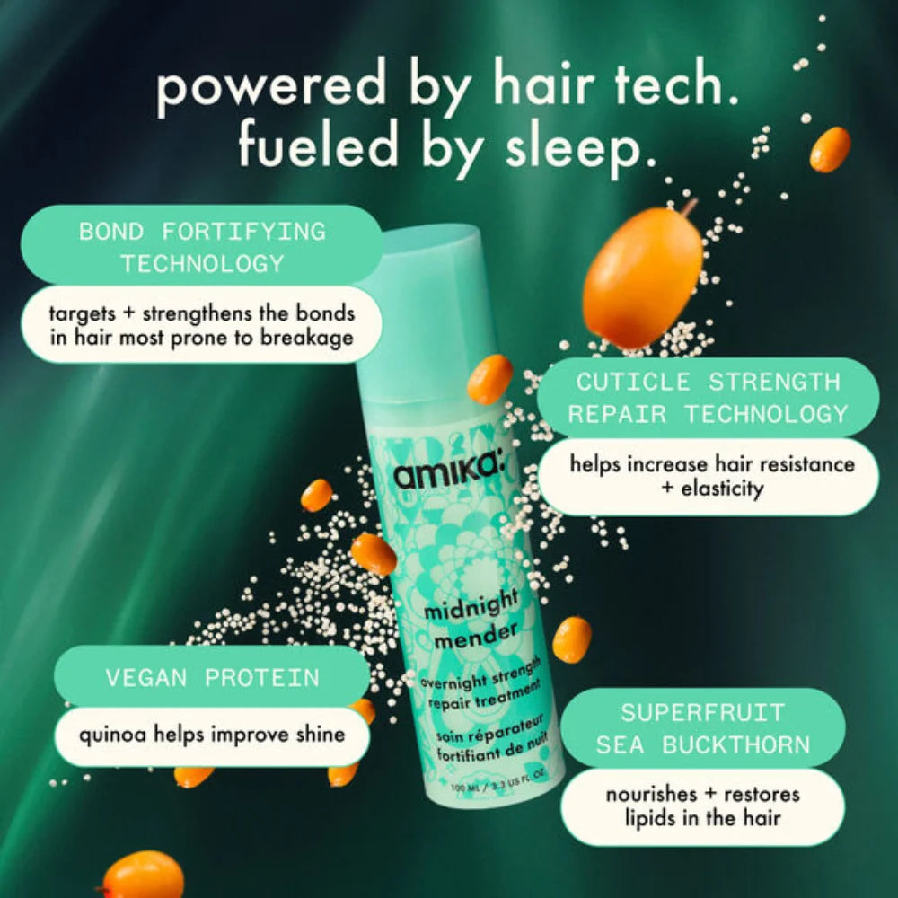 Amika Midnight Mender Overnight Strength Repair Treatment 100ml