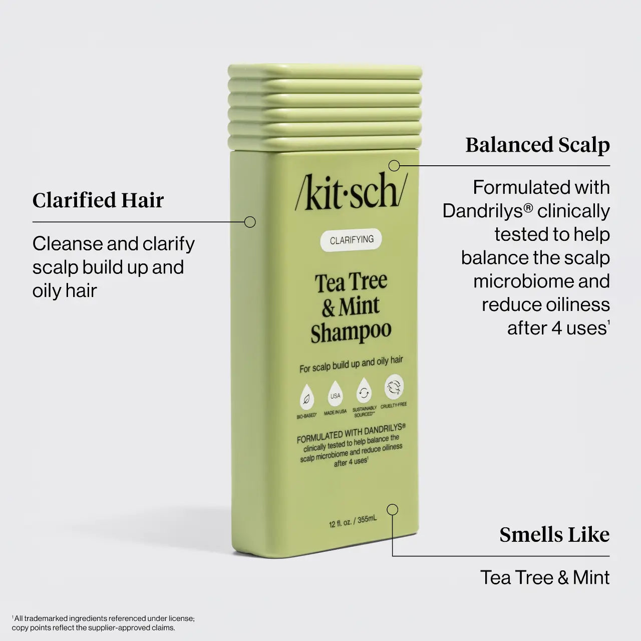 Kitsch Clarifying Tea Tree & Mint Shampoo & Conditioner Combo