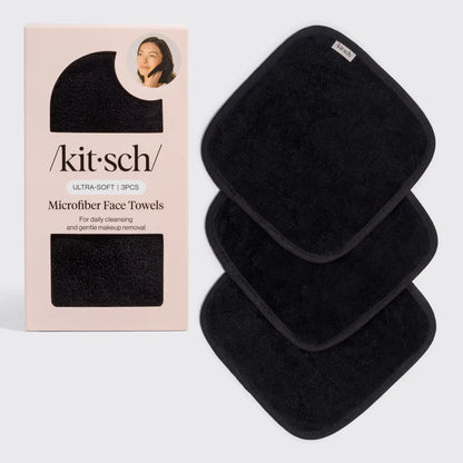 Kitsch Microfiber Face Towels 3pc Set