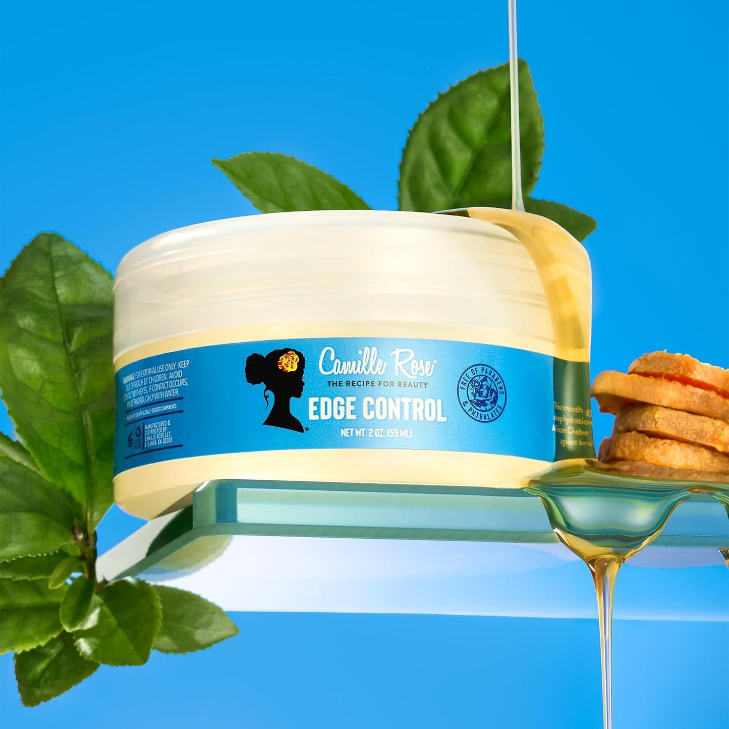 Camille Rose Black Castor Oil + Chebe Edge Control Gel