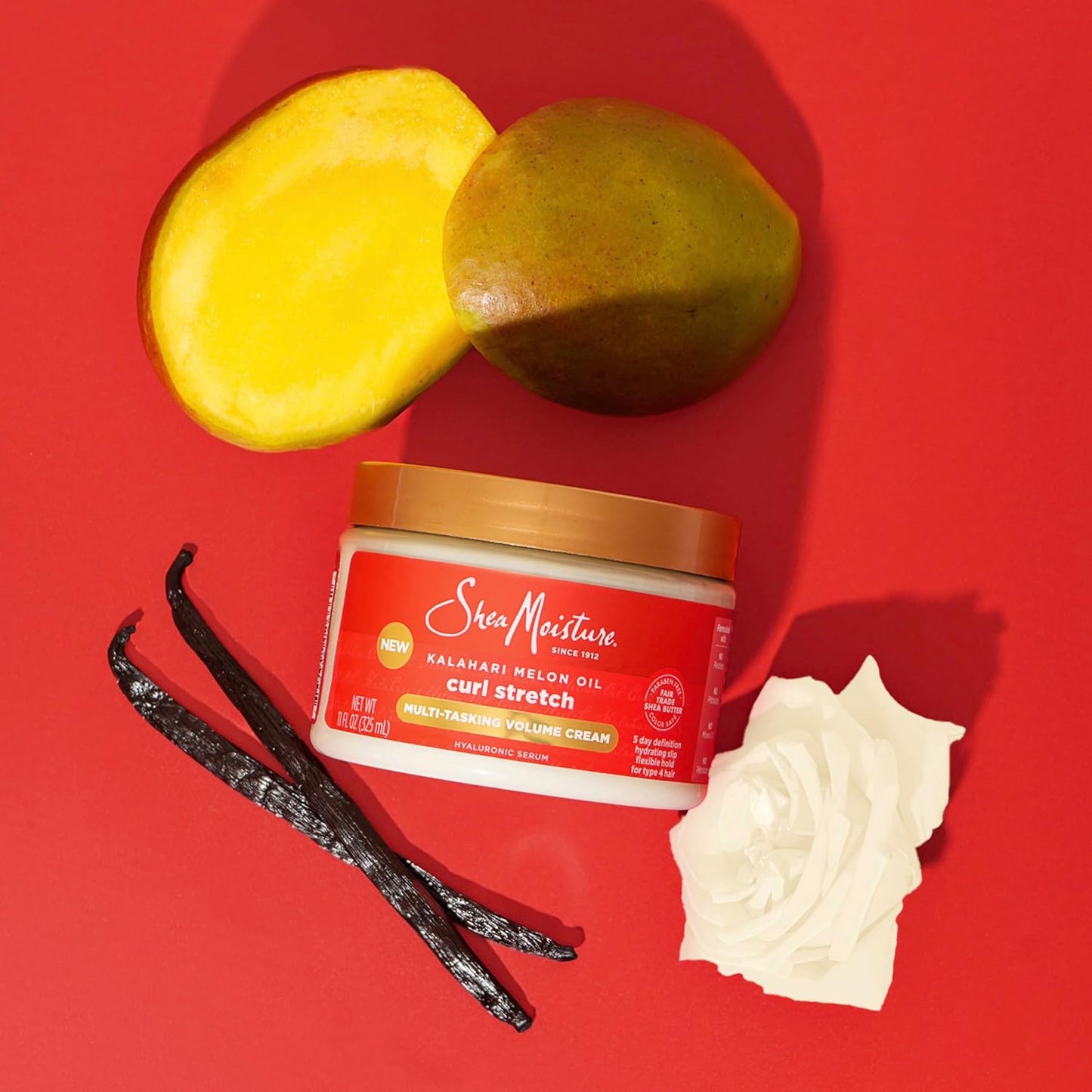 Shea Moisture Kalahari Melon Oil Curl Stretch Multi-Tasking Volume Cream