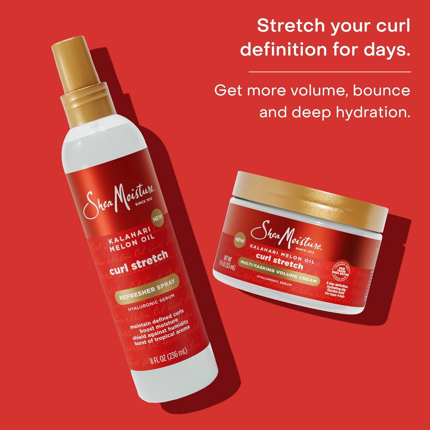 Shea Moisture Kalahari Melon Oil Curl Stretch Multi-Tasking Volume Cream