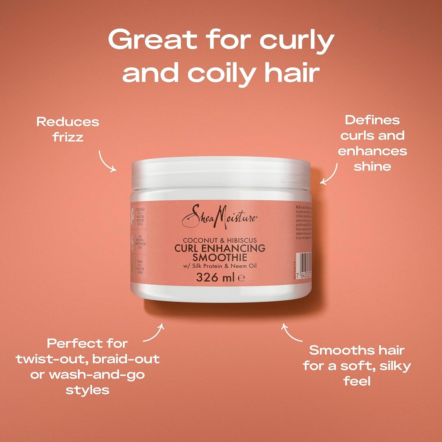 Shea Moisture Coconut & Hibiscus Curl Enhancing Smoothie