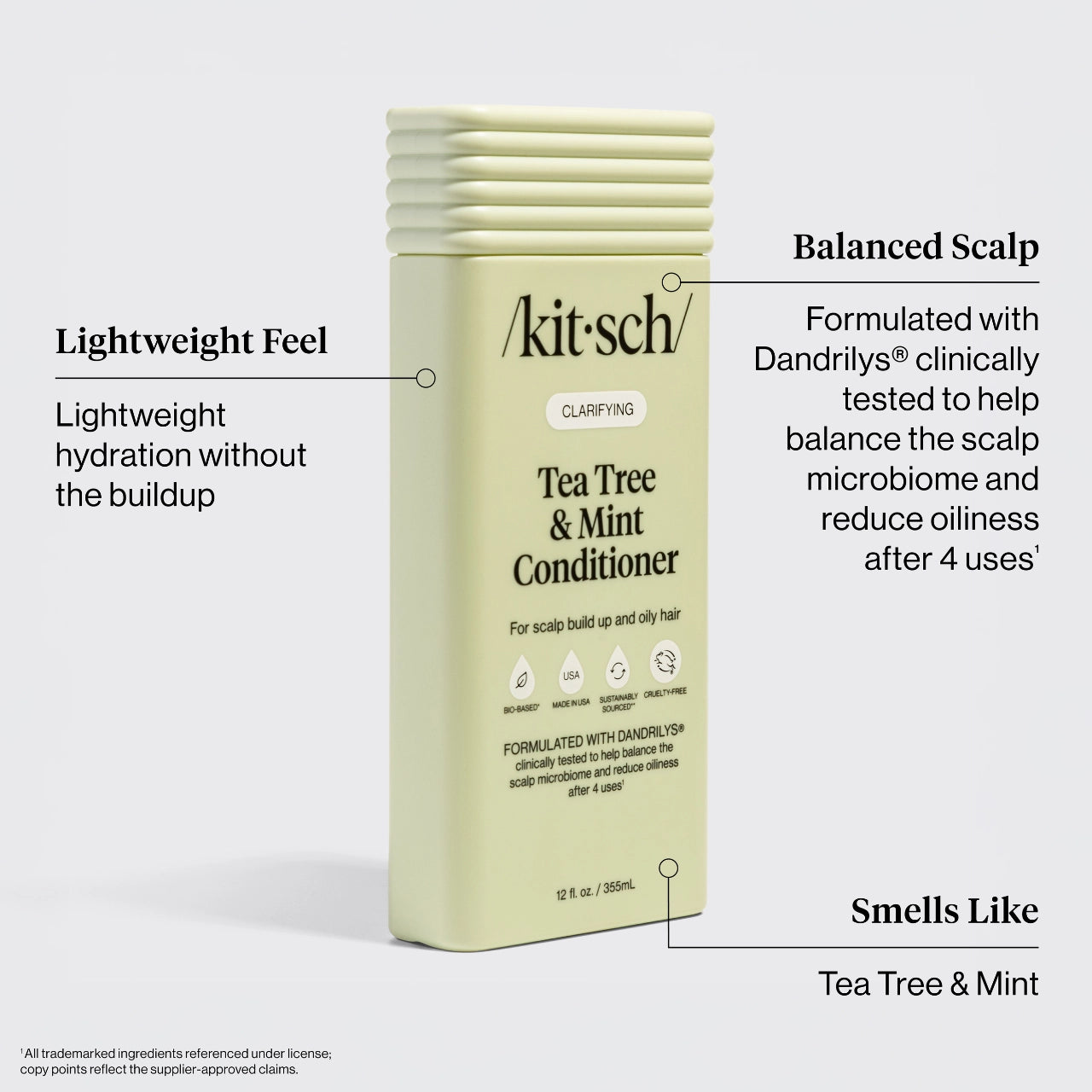 Kitsch Clarifying Tea Tree & Mint Shampoo & Conditioner Combo