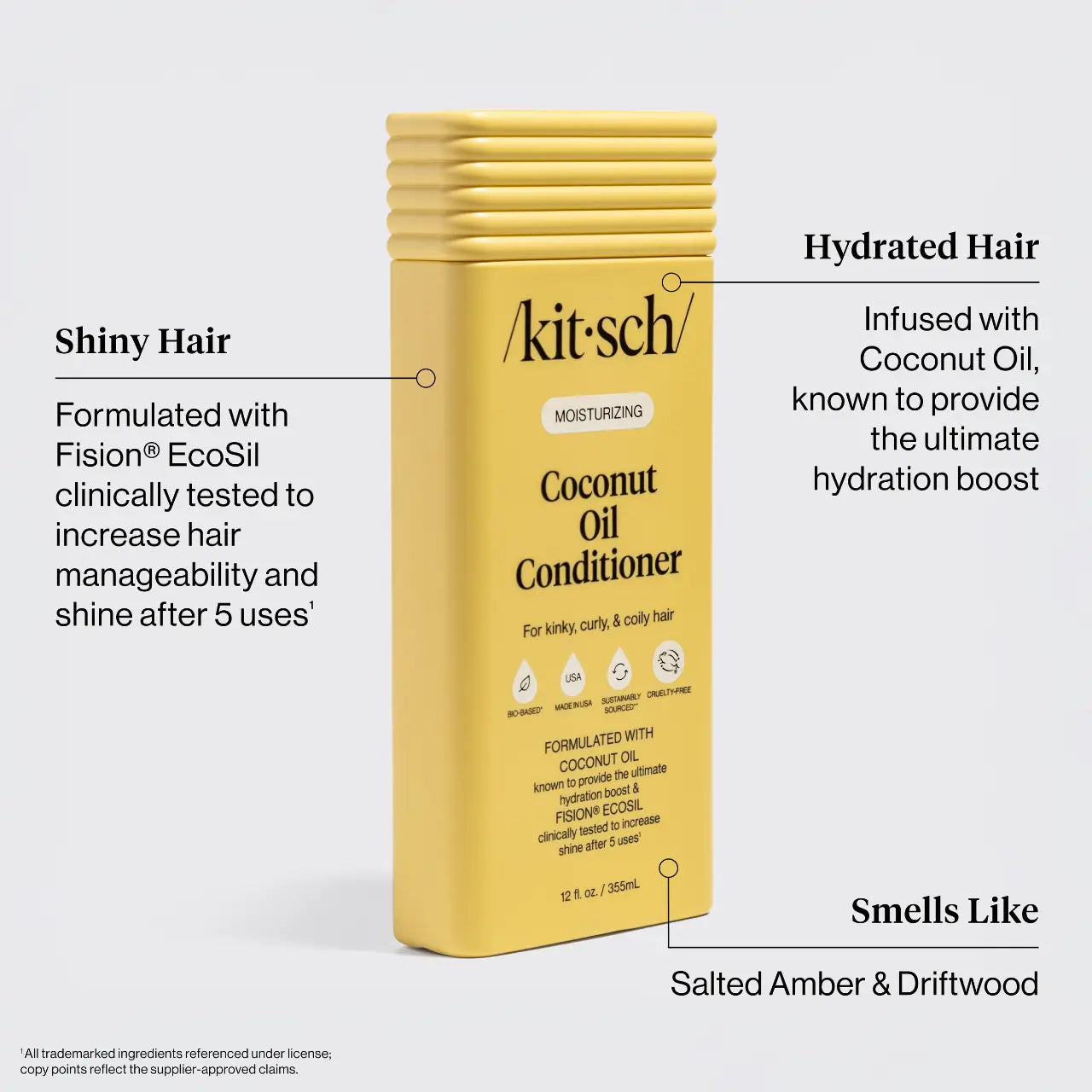 Kitsch Moisturizing Coconut Oil Shampoo & Conditioner Combo