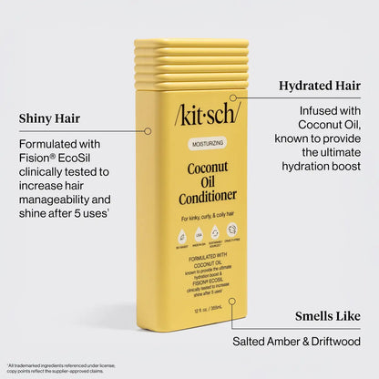 Kitsch Moisturizing Coconut Oil Shampoo & Conditioner Combo