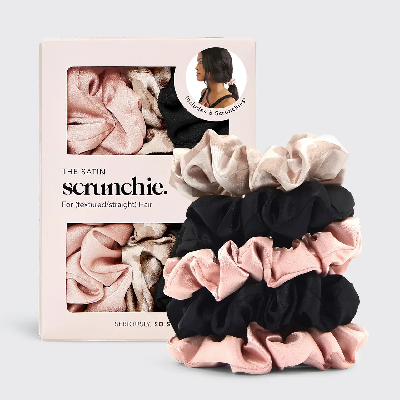 Kitsch Satin Sleep Scrunchies 5pc