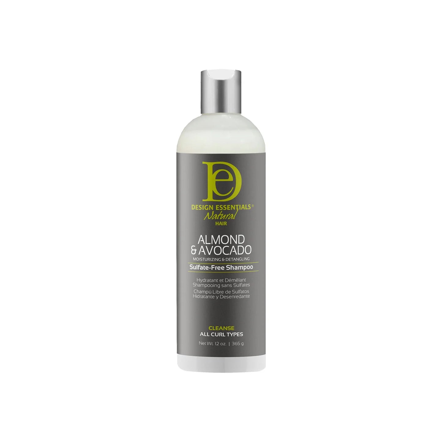 Design Essentials Almond & Avocado Moisturizing & Detangling Sulfate-Free Shampoo