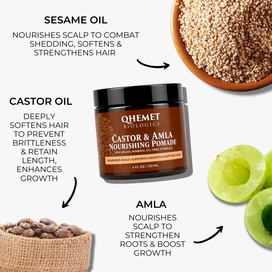 Qhemet Biologics Castor & Amla Nourishing Pomade