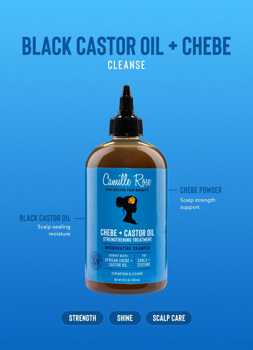 Camille Rose Black Castor Oil + Chebe Cleanse