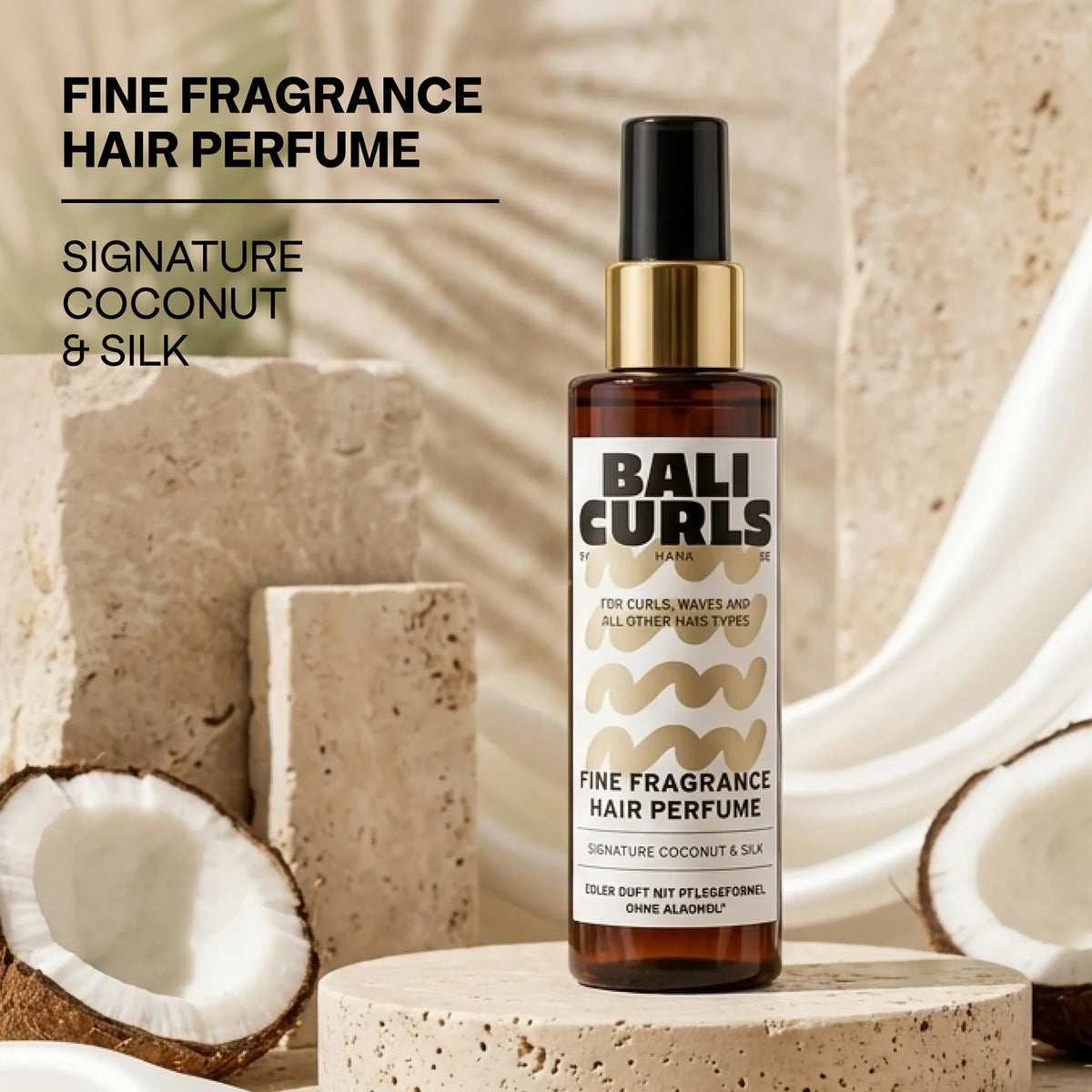 Bali Curls Hair Perfume Mist Signature Coconut & Silk 80ml