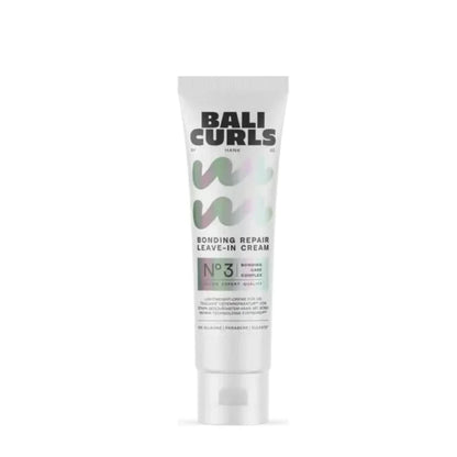 Bali Curls bonding repair leave-in cream tube on a white background