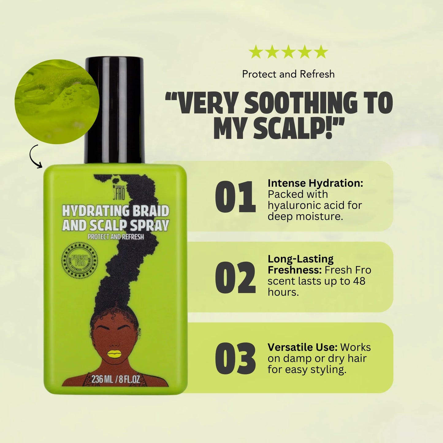 Pardon My Fro Hydrating Braid and Scalp Spray