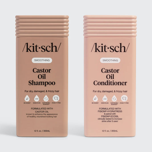 Kitsch Smoothing Castor Oil Shampoo & Conditioner Combo