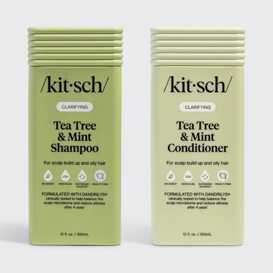 Kitsch Clarifying Tea Tree & Mint Shampoo & Conditioner Combo