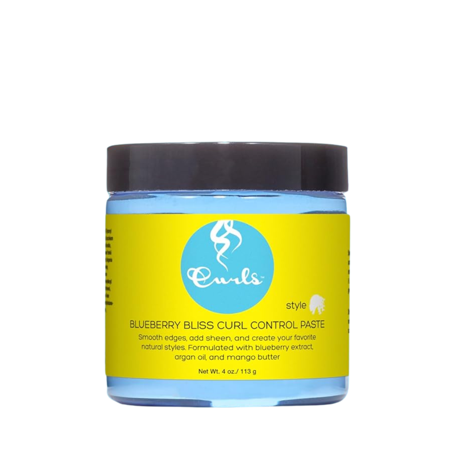 Updated Jar of Curls Blueberry Bliss Curl Control Paste on a white background
