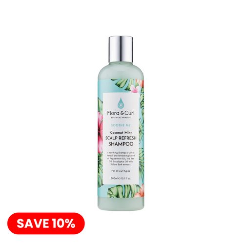Flora and Curl Soothe Me Coconut Mint Scalp Refresh Shampoo-Curl Care