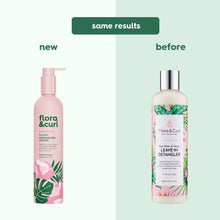 Load image into Gallery viewer, Flora and Curl Rose Water Detangling Lotion Before and After Rebrand- Curl Care
