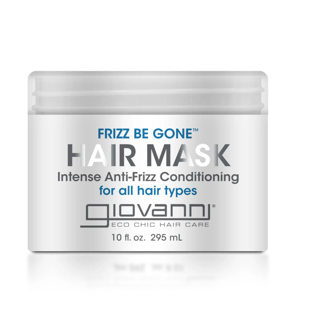 Giovanni Frizz Be Gone hair mask jar on a white background