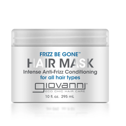 Giovanni Frizz Be Gone hair mask jar on a white background