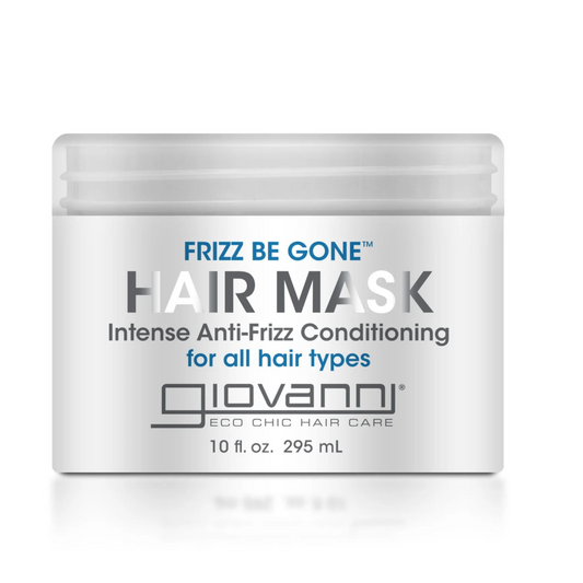 Giovanni Frizz Be Gone hair mask jar on a white background