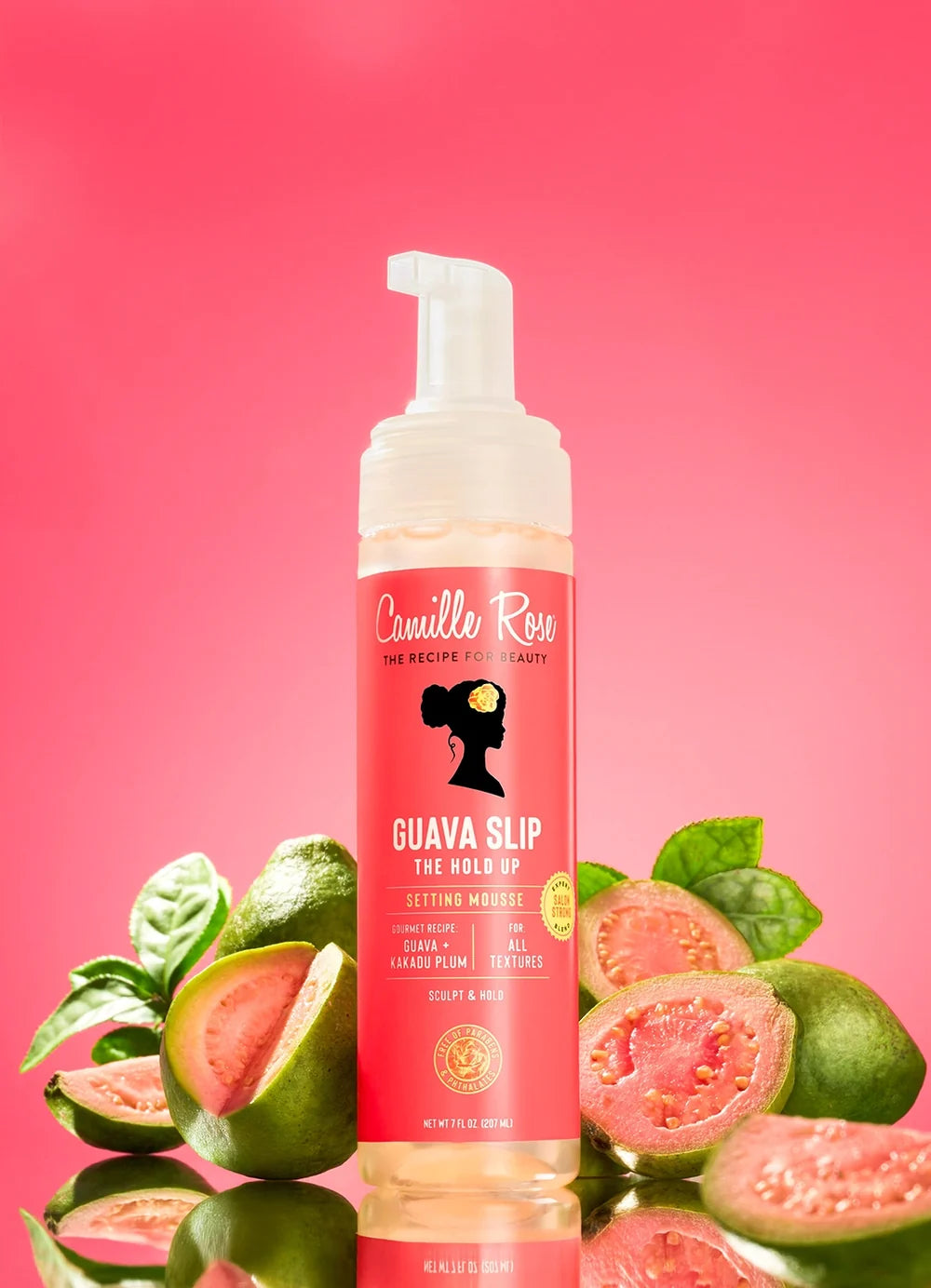 Camille Rose Guava Slip The Hold Up Setting Mousse 207ml