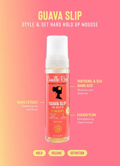 Camille Rose Guava Slip The Hold Up Setting Mousse 207ml