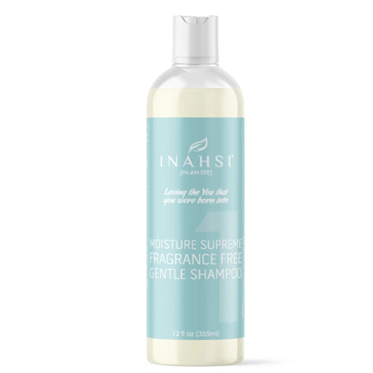 Inahsi Moisture Supreme Fragrance Free Gentle Shampoo 12oz- Curl Care