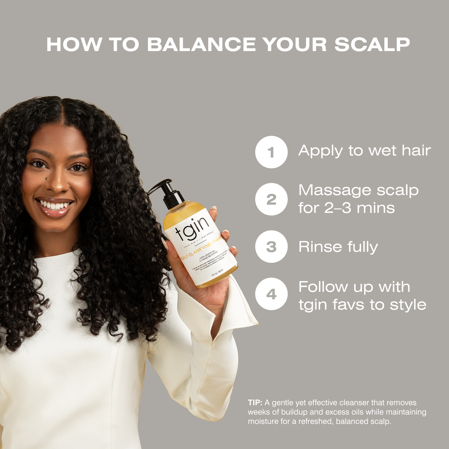 Tgin Balance Scalp Clarifying Shampoo