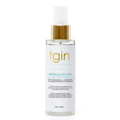 Tgin Miracle Styling 3-N-1 Heat Protectant Spray