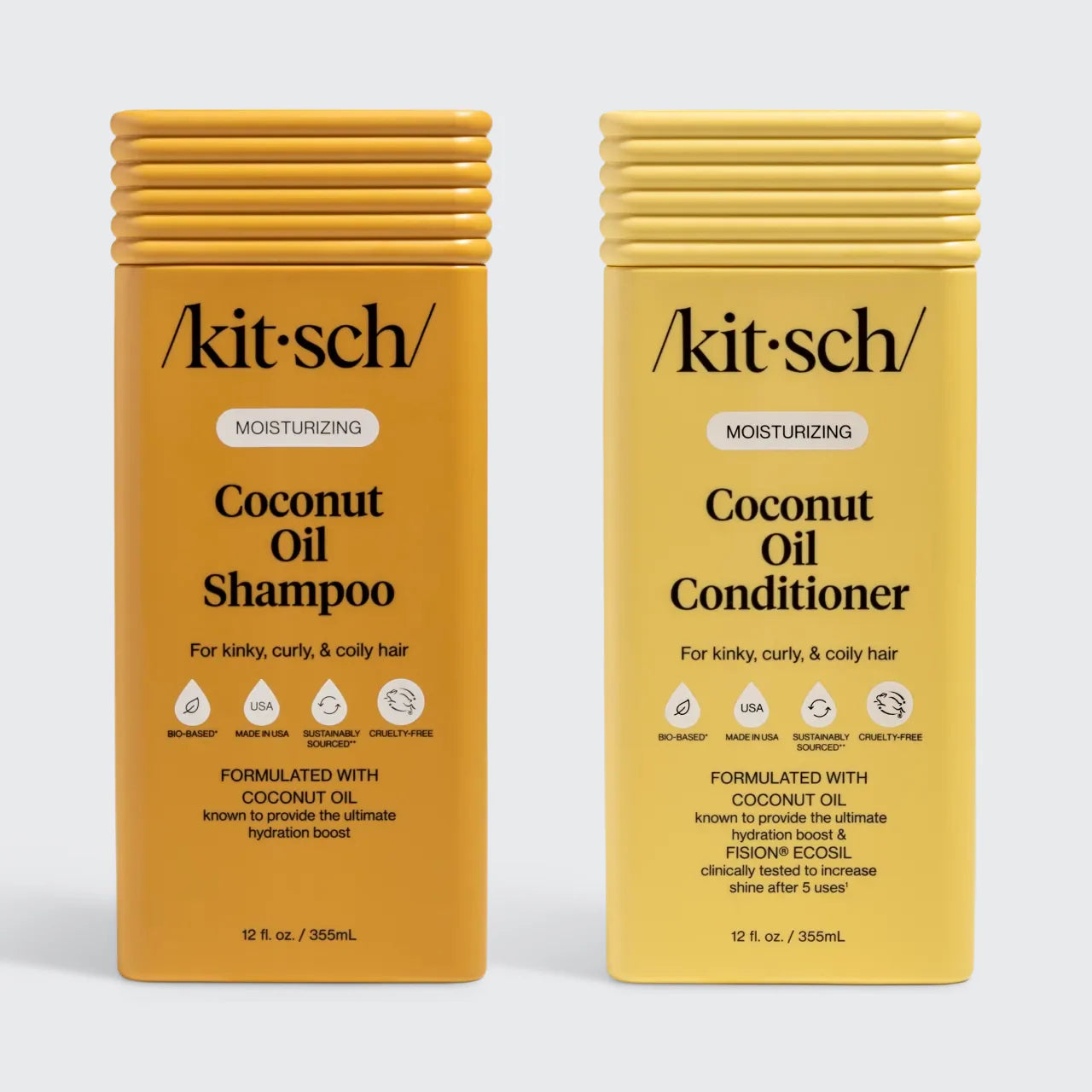 Kitsch Moisturizing Coconut Oil Shampoo & Conditioner Combo