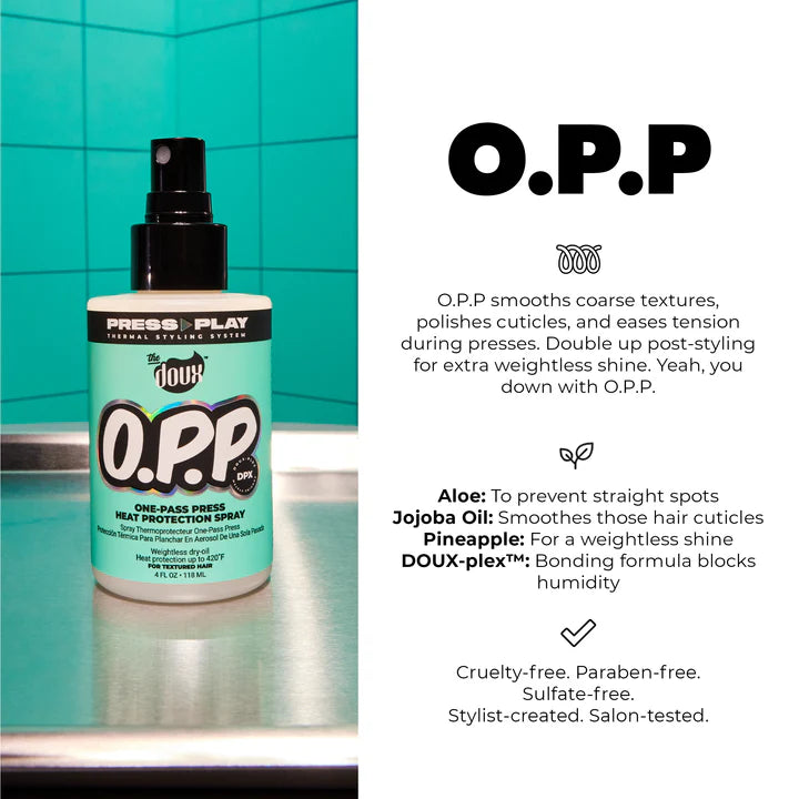 The Doux O.P.P One-Pass Press Heat Protection Spray 4oz